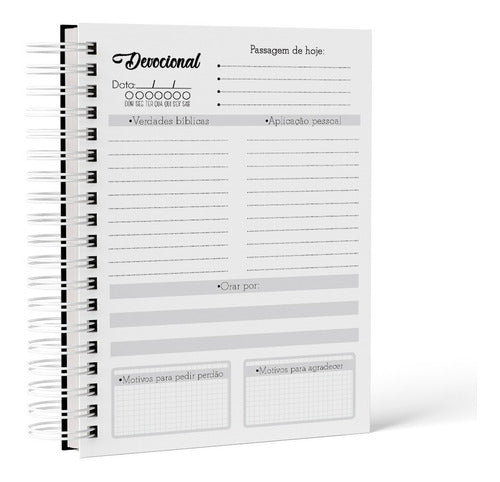 Caderno Devocional Planner Masculino - Leão De Judá