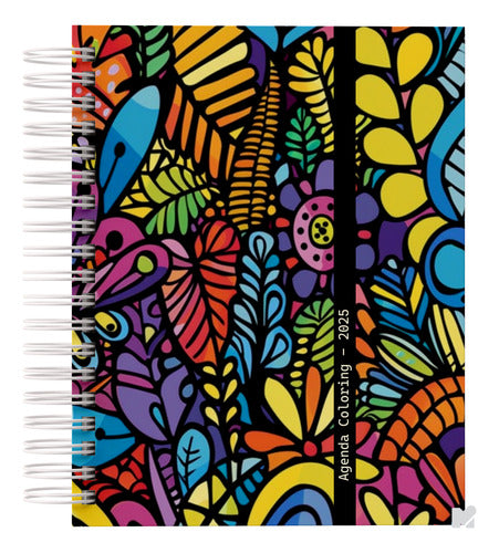 Agenda 2026 Coloring - 1 Dia Por Página Com Horário Capa Dura