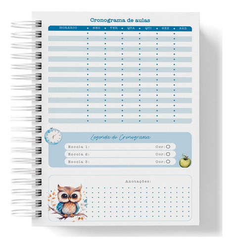 Planner Do Professor personalizado