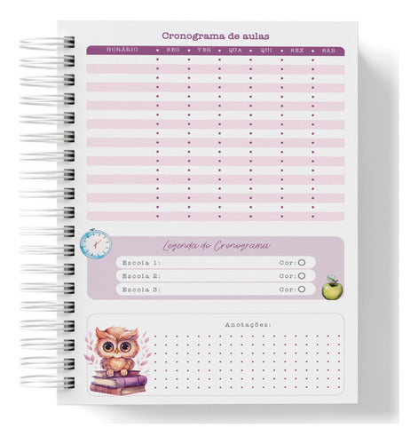 Planner Do Professor personalizado