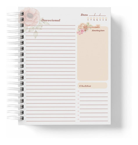 Caderno Devocional Borboleta Azul