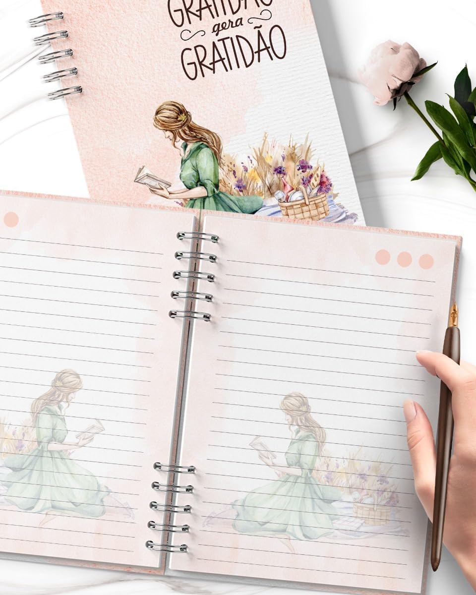 📓 Caderno De Anotações - 100 Folhas - A5 - Capa Dura - Coleção Picknick - Pautado