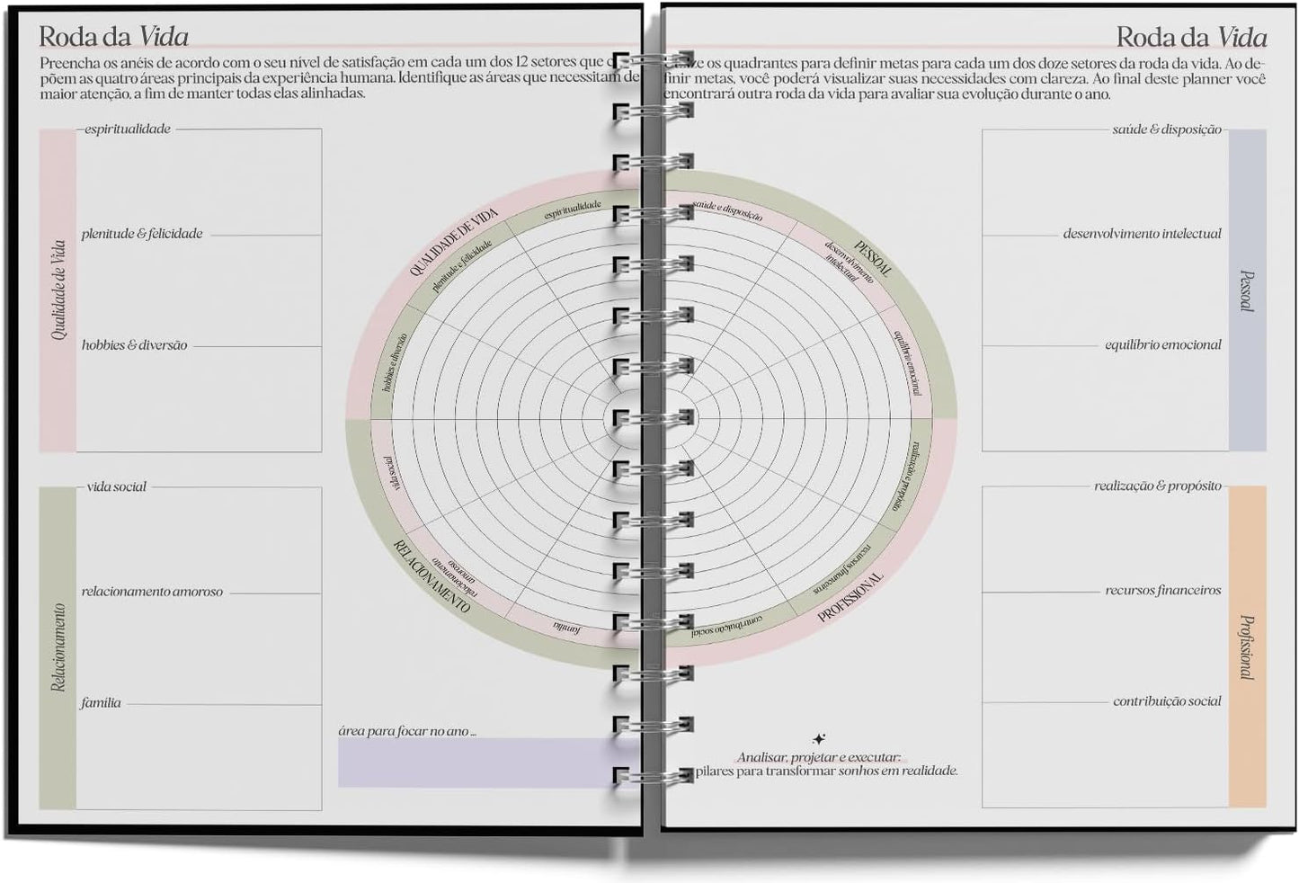 Planner 2026 - Cada flor no seu tempo: planeje o ano com calma e propósito.