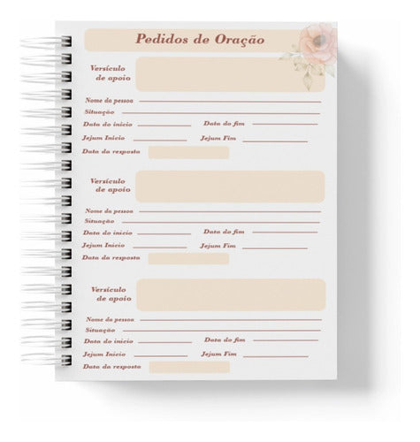 Caderno Devocional Borboleta Azul