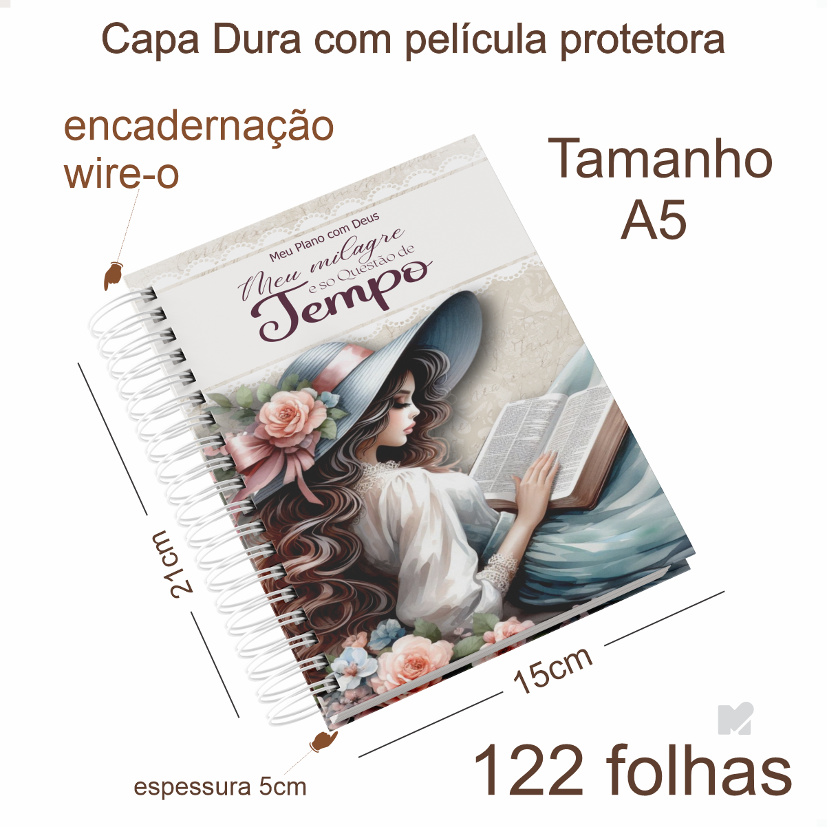 Caderno Devocional Preto 365 dias