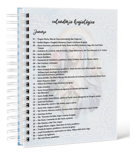 Caderno Devocional Católico Coleção Virgem Maria 244 Pag Decoradas