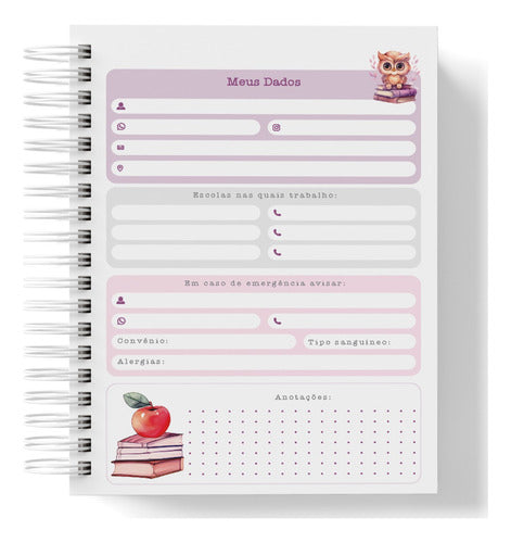 Planner Do Professor personalizado