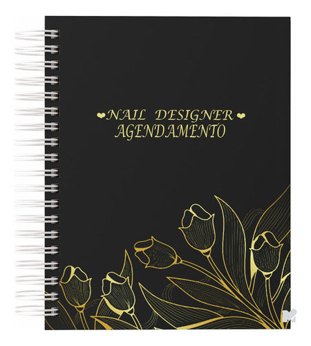 Agenda Manicure E Pedicure Para Agendamentos Capa Dura Meart