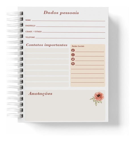 Caderno Devocional Borboleta Azul