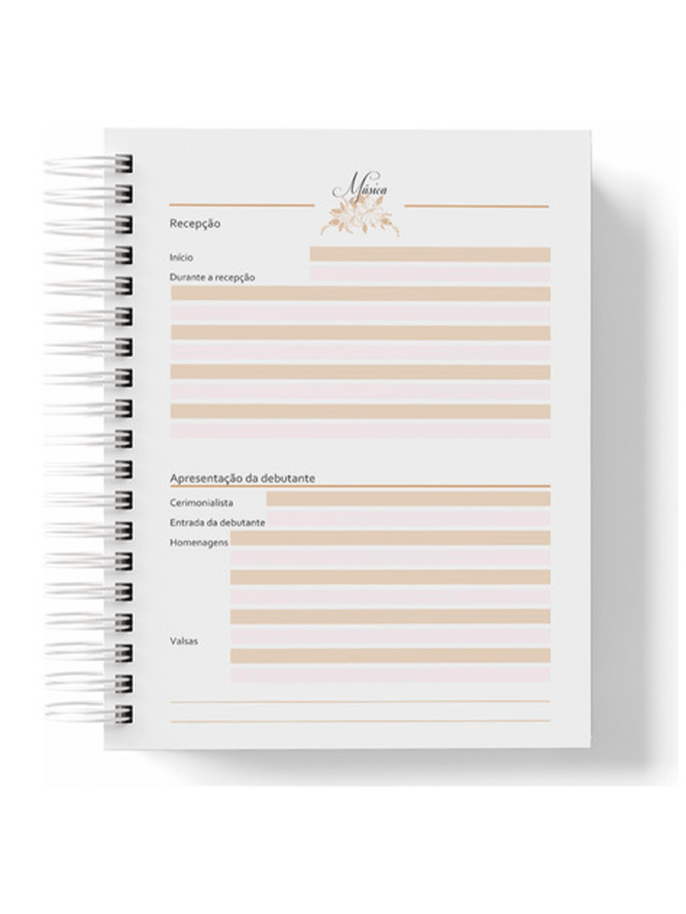 Planner Debutante Para Organização De Festa De 15 Anos - Bailarina - Menina jovem - A5 - 14x21cm - Capa Dura