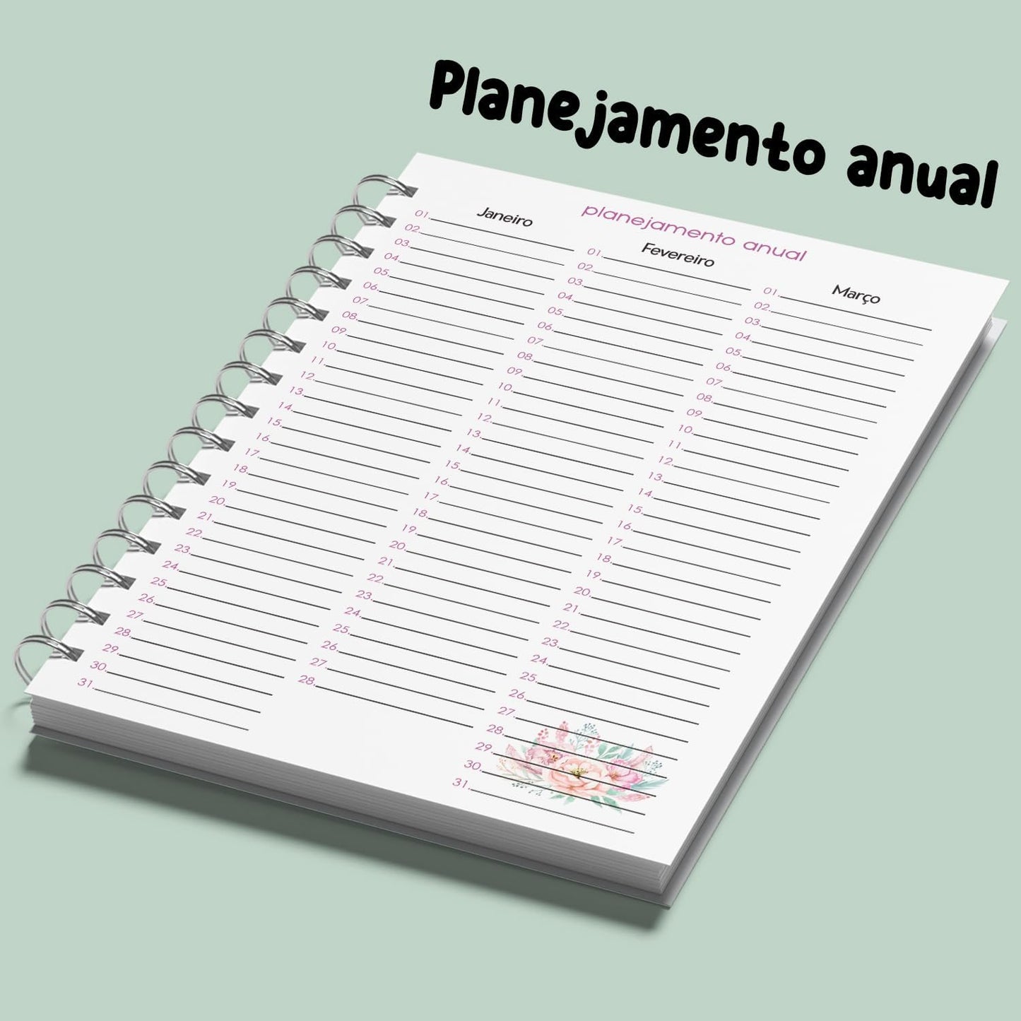 Agenda 2026 - 1 dia por Página, Coleção Borboletas