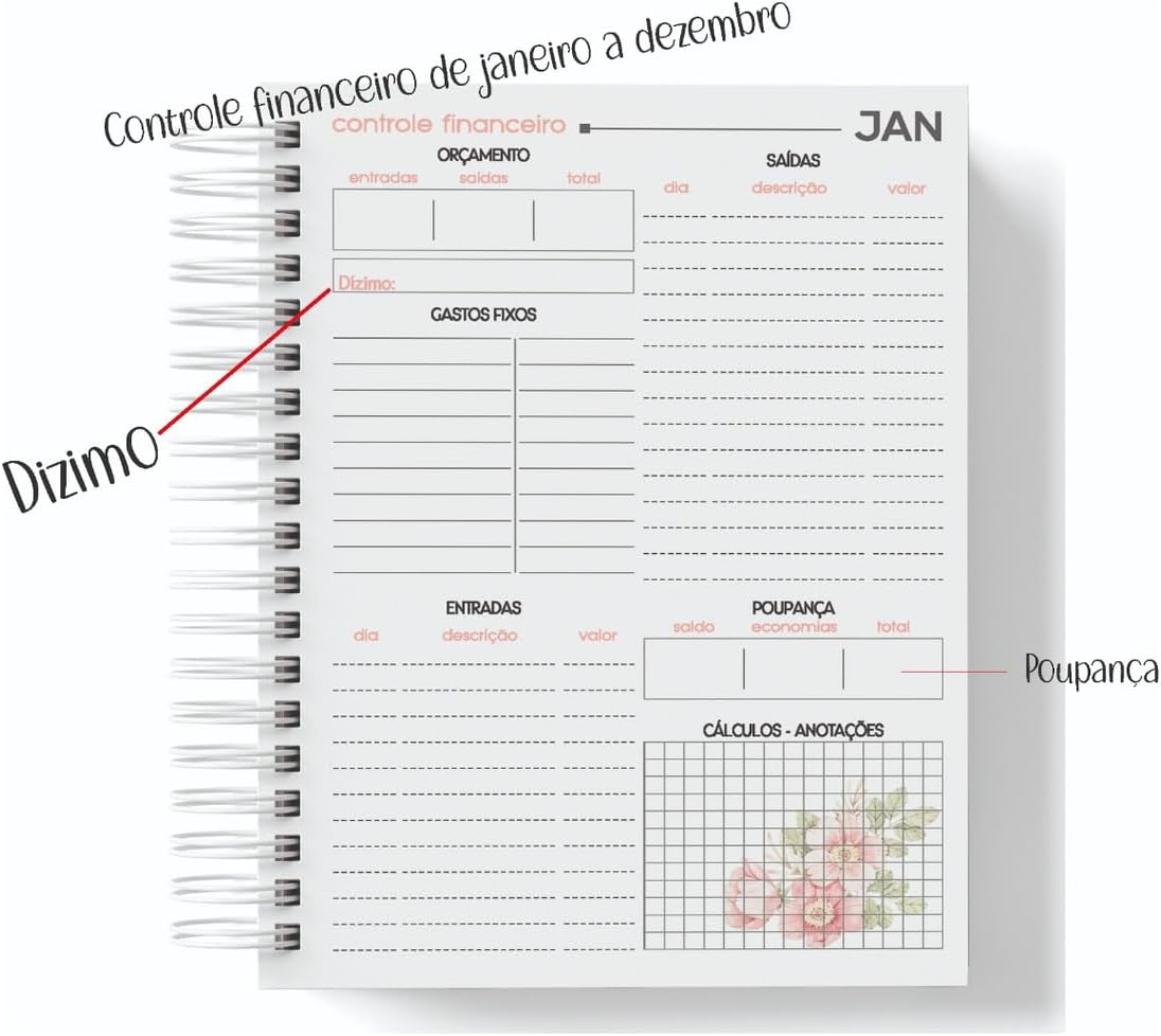 Agenda Cristã 2026 - 1 dia por Página