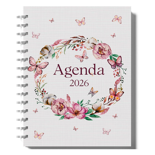 Agenda 2026 - 1 dia por Página, Coleção Borboletas