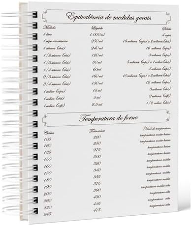 Caderno De Receitas Coleção - Minhas Receitas - Vintage