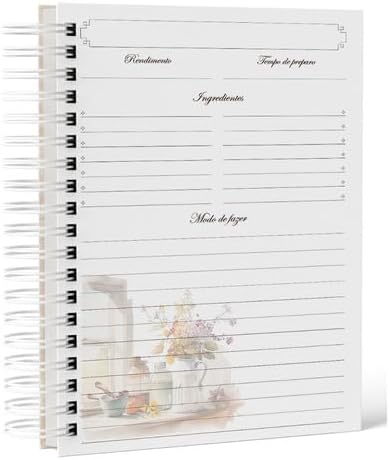 Caderno De Receitas Coleção - Minhas Receitas - Vintage