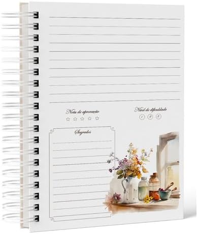 Caderno De Receitas Coleção - Minhas Receitas - Vintage