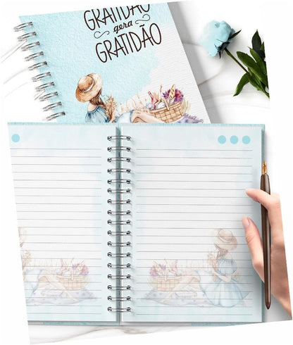📓 Caderno De Anotações - 100 Folhas - A5 - Capa Dura - Coleção Picknick - Pautado