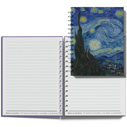 Caderno Van Gogh A5 – Arte e Estilo em Cada Página!