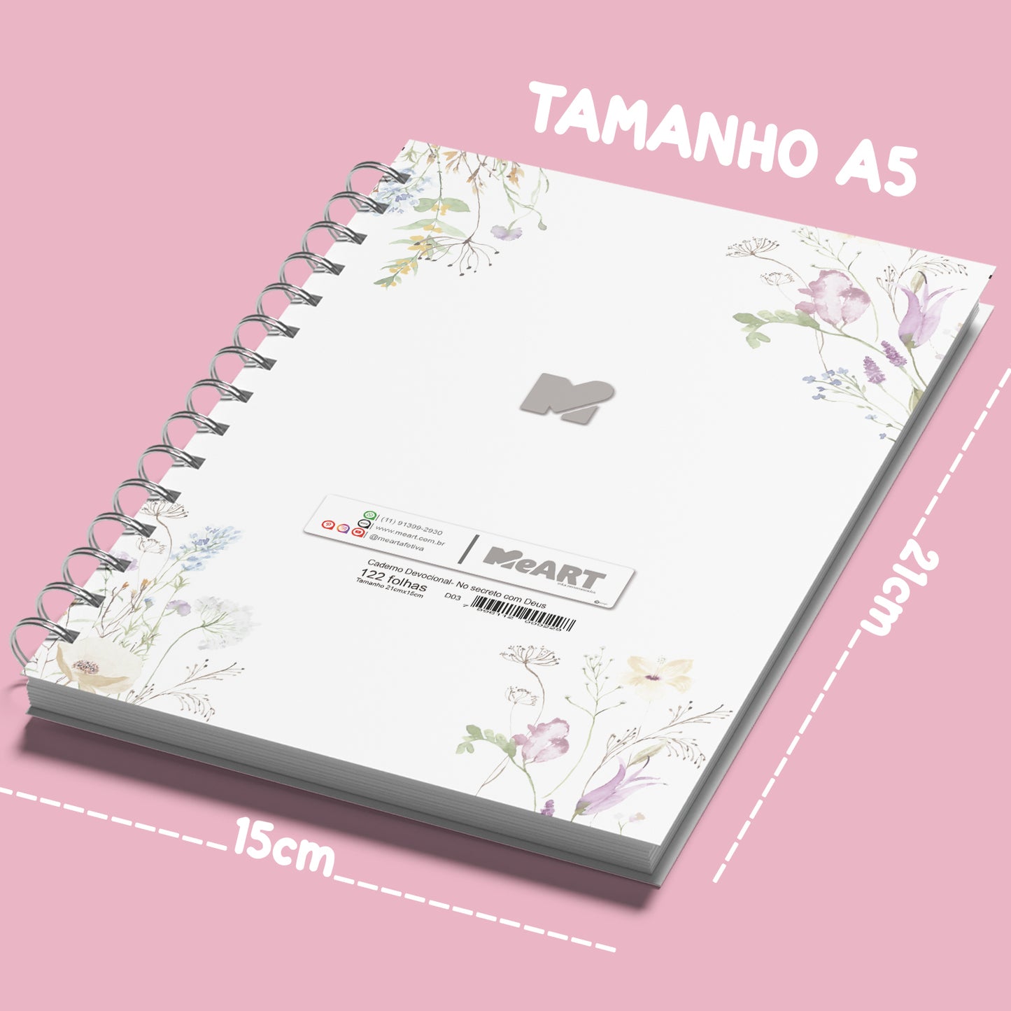 Caderno Devocional - No Secreto Com Deus