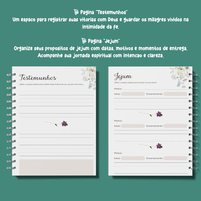 Caderno Devocional - No Secreto Com Deus