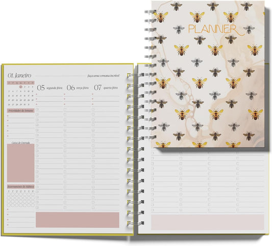 Planner 2026 Semanal  - Respire, floresça, torne-se — um planner para sua melhor versão!