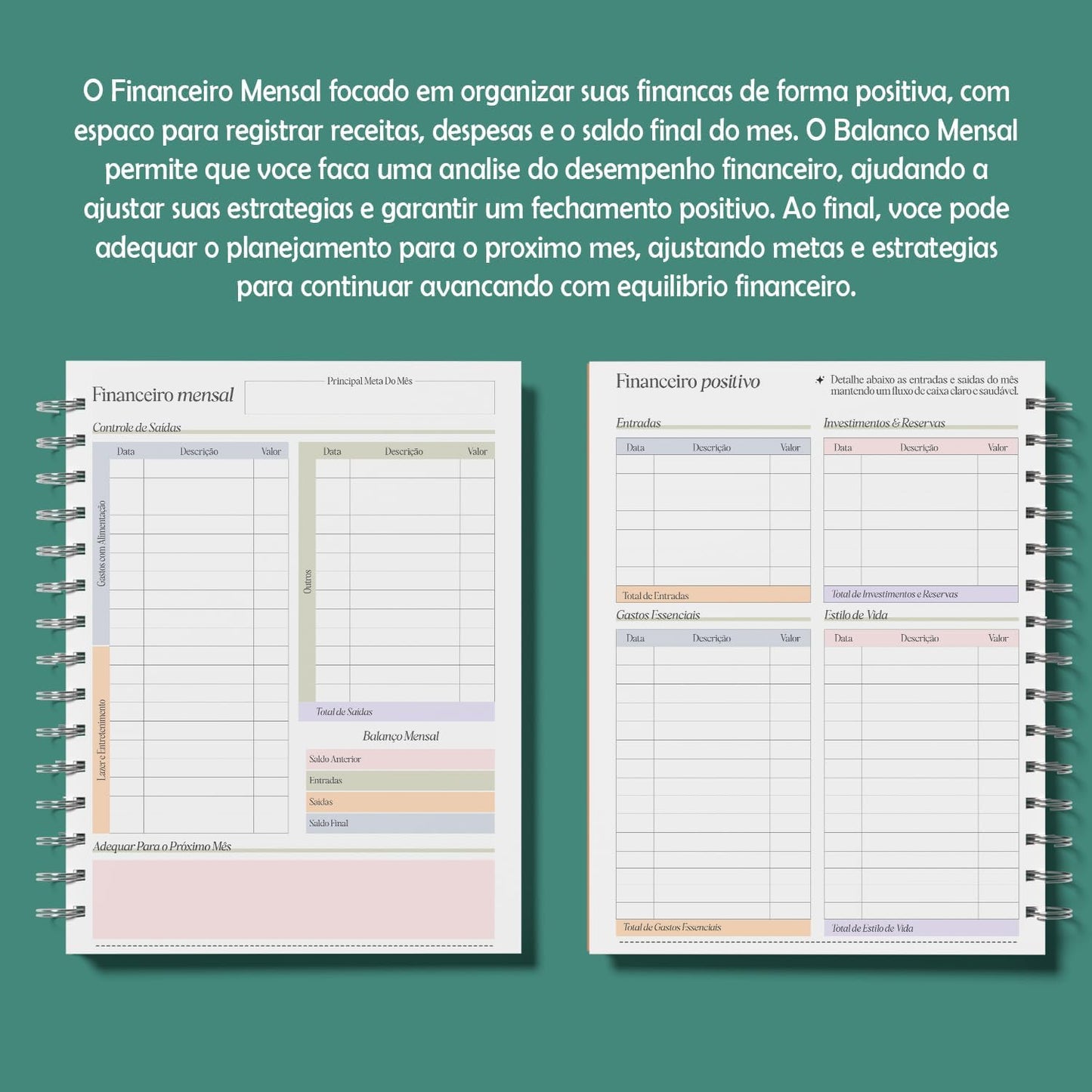 Planner 2026 - Cada flor no seu tempo: planeje o ano com calma e propósito.