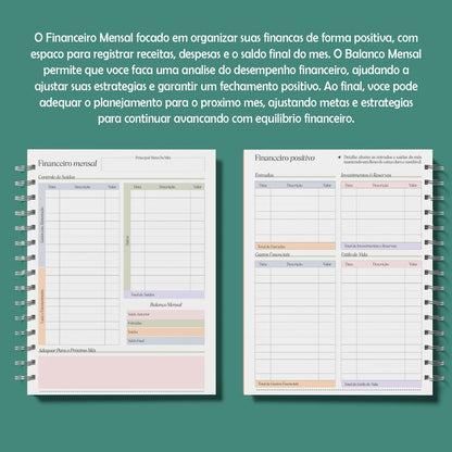 Planner 2026 - Cada flor no seu tempo: planeje o ano com calma e propósito.