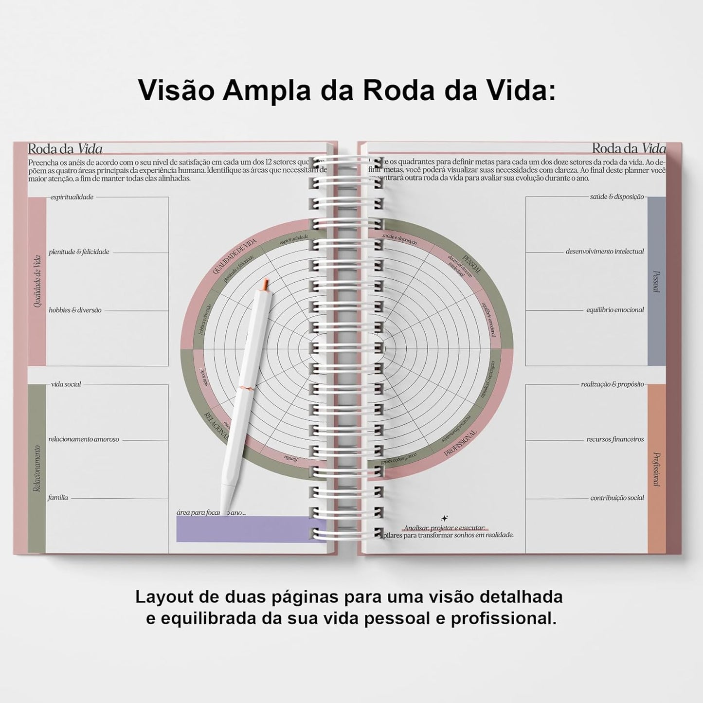 Planner Life 2026 Amarelo