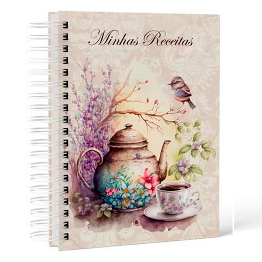 Caderno De Receitas Coleção - Minhas Receitas - Vintage